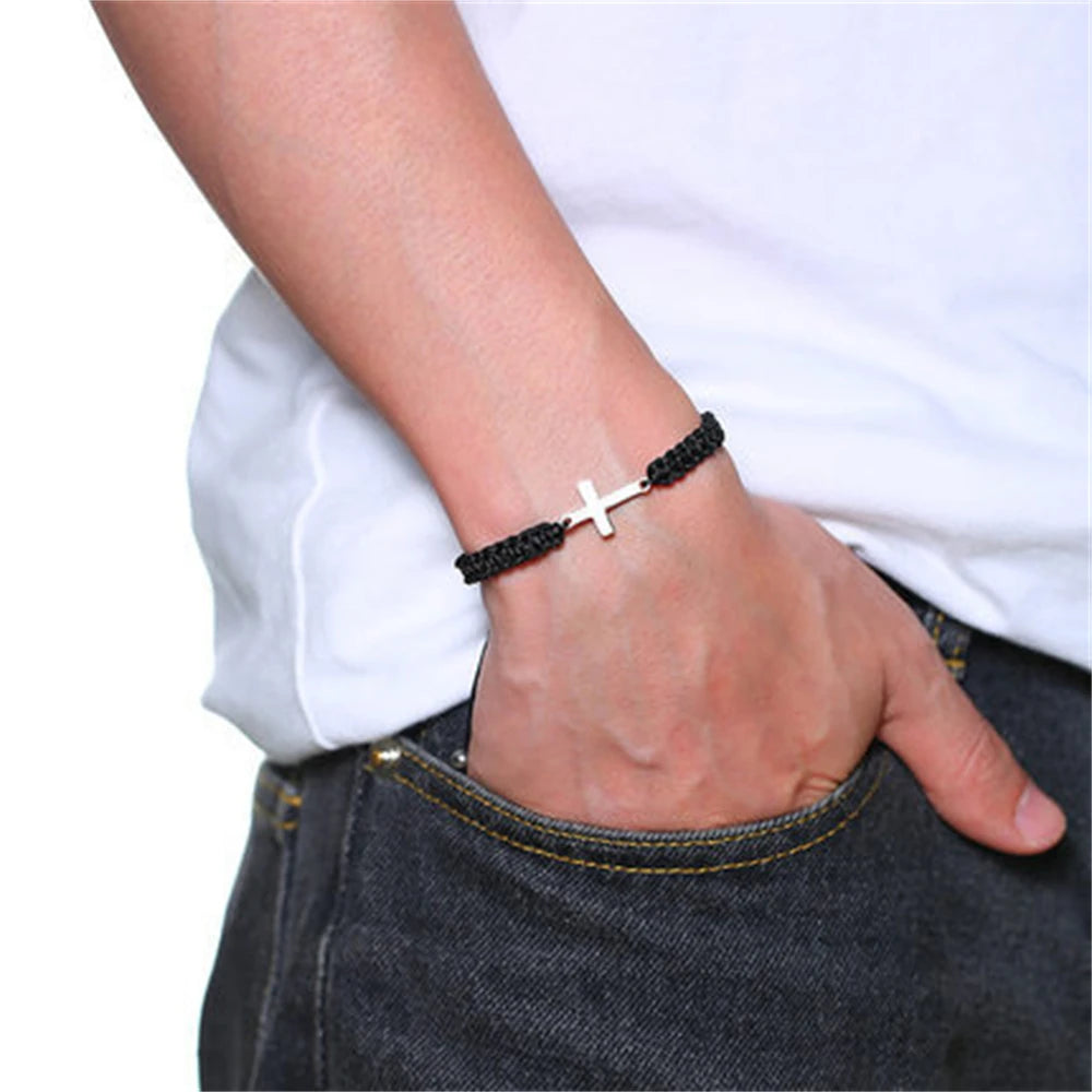 Hand Woven Rope Bracelet - Zinc Alloy