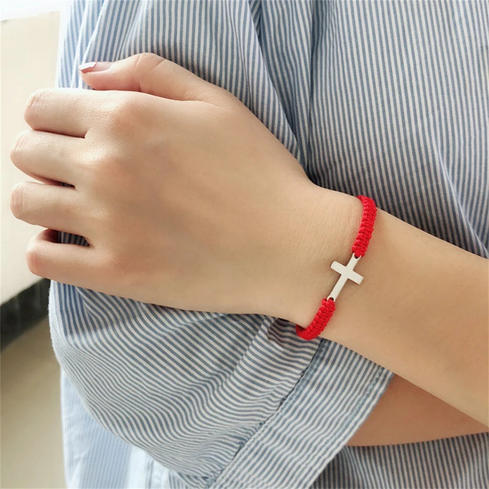 Hand Woven Rope Bracelet - Zinc Alloy