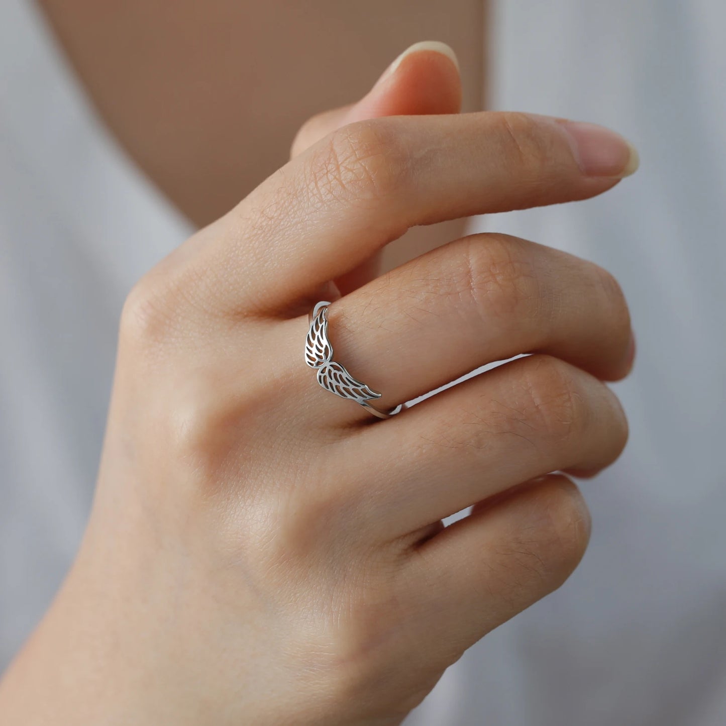 Angel Wing Ring - Stainless Steel