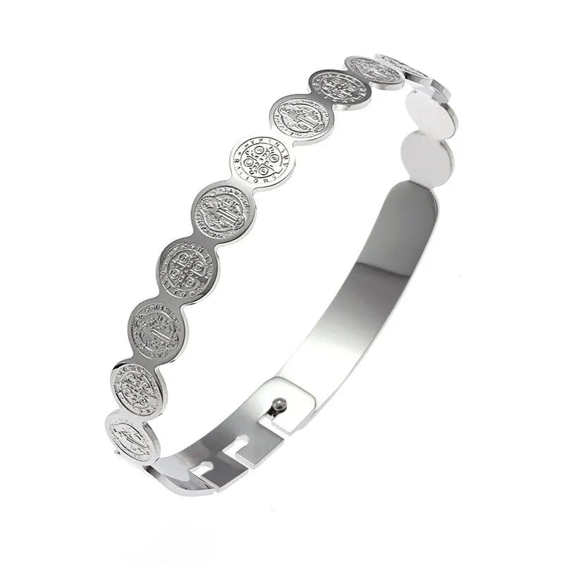 St. Benedicts Medal Bracelet - Stainless Steel