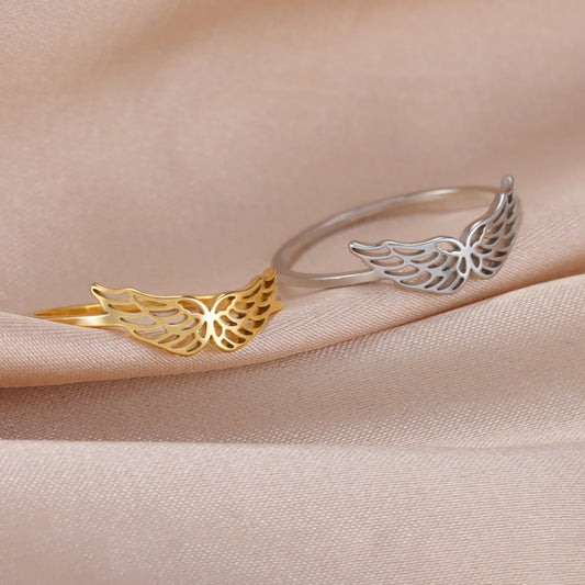 Angel Wing Ring - Stainless Steel