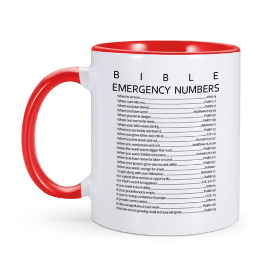 Emergency Bible Verse Mug