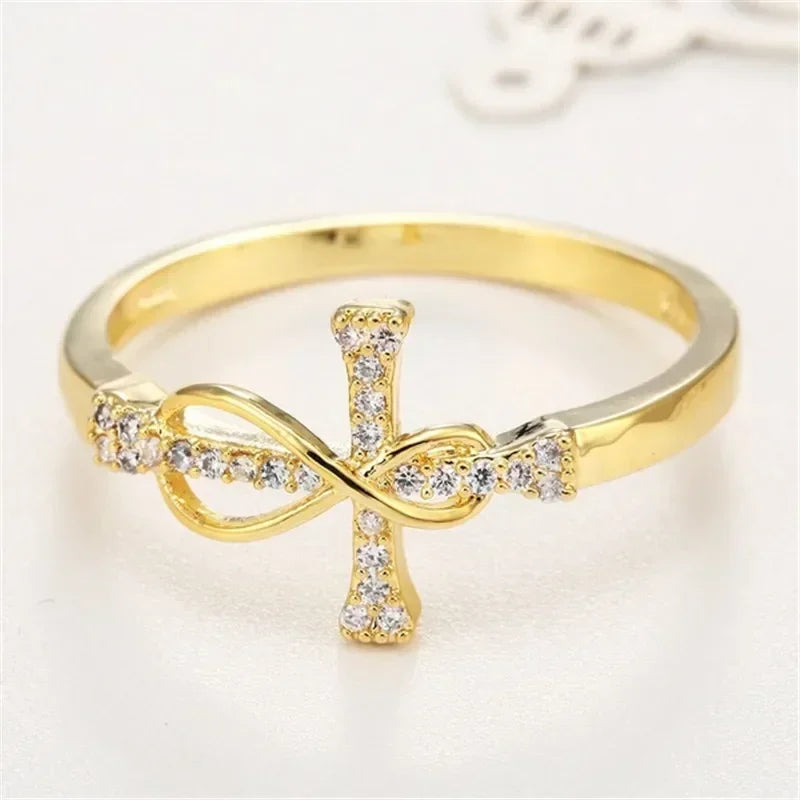 Infinite Faith High Carbon Diamond Ring - Zinc Alloy