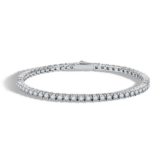 Moissanite Tennis Bracelet - Sterling Silver